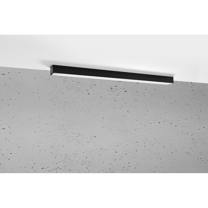 Plafon PINNE 90 czarny 3000K