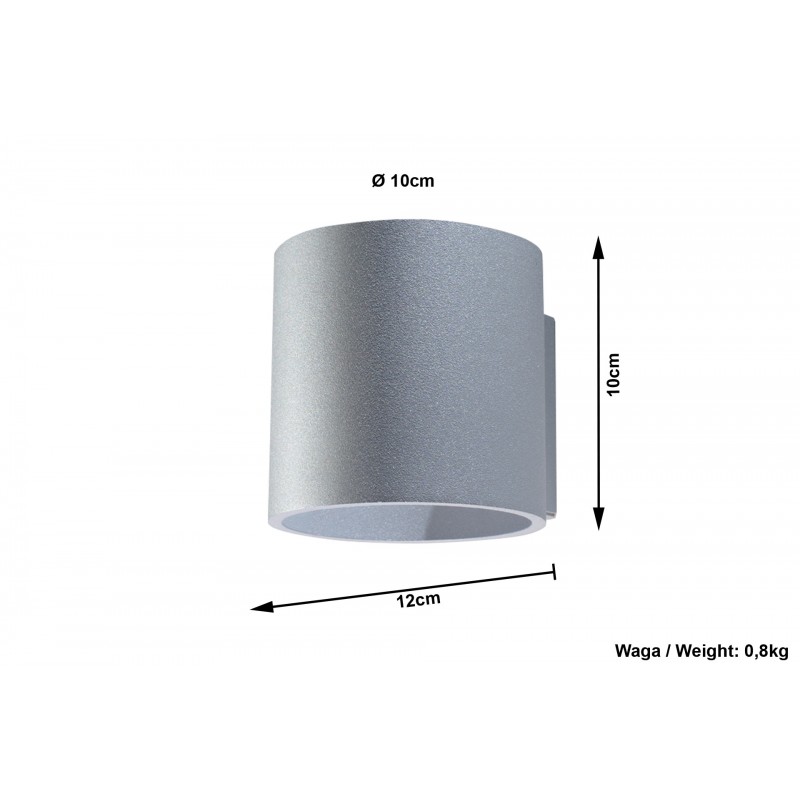 Kinkiet ORBIS 1 Szary