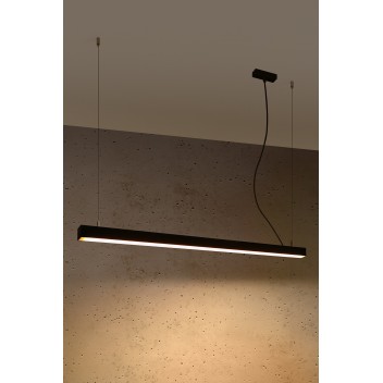 Lampa wisząca PINNE 117 czarna 3000K