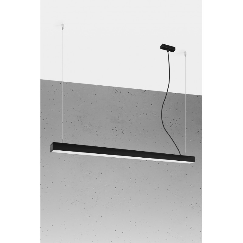 Lampa wisząca PINNE 117 czarna 3000K