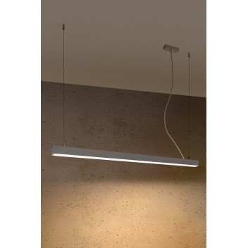 Lampa wisząca PINNE 117 szara 3000K