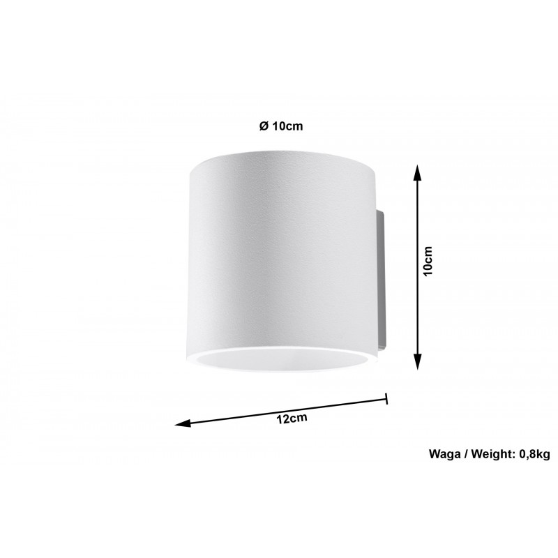 Kinkiet ORBIS 1 Biały