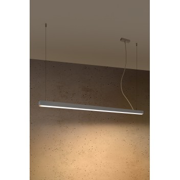 Lampa wisząca PINNE 150 szara 3000K