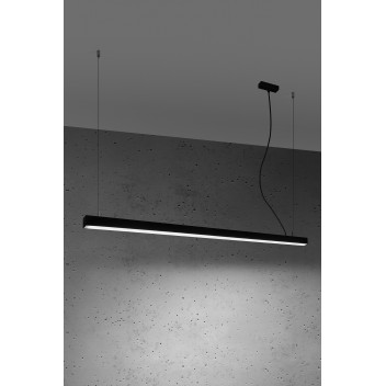 Lampa wisząca PINNE 150 czarna 4000K