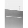 Lampa wisząca PINNE 150 szara 4000K