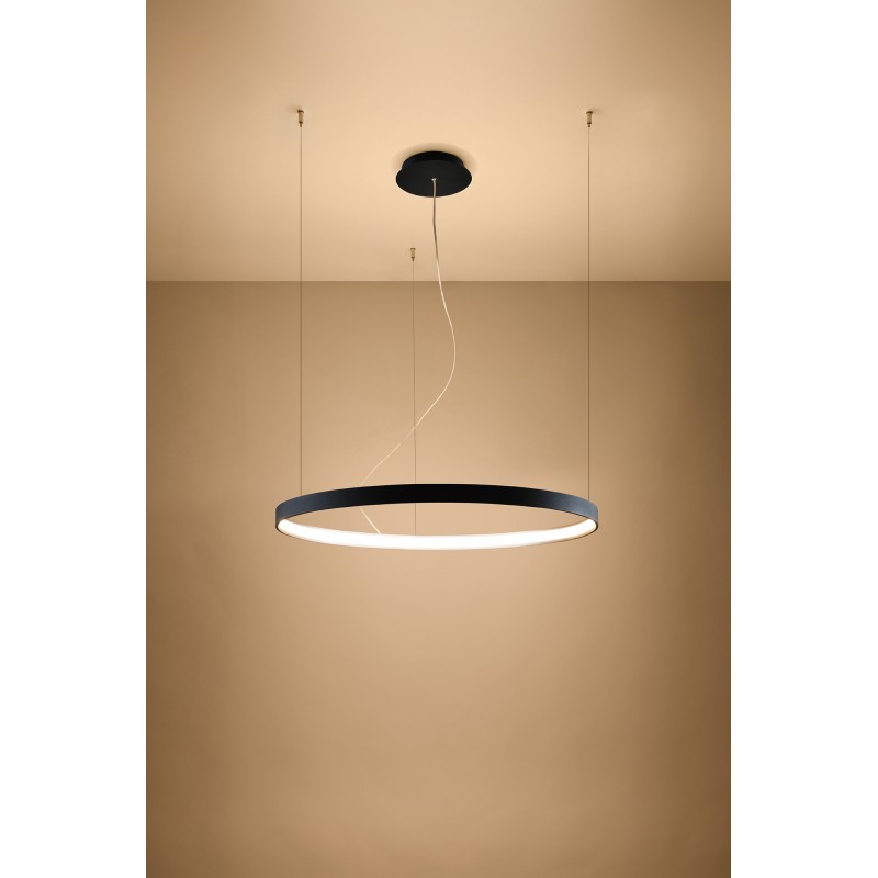 Żyrandol RIO 78 czarny LED 3000K