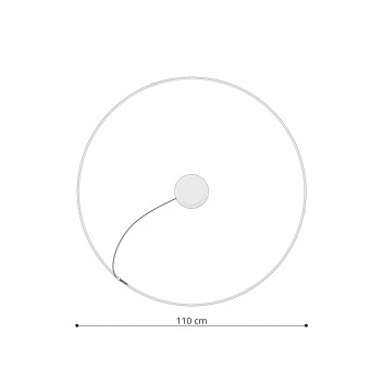 Żyrandol RIO 110 czarny LED 4000K