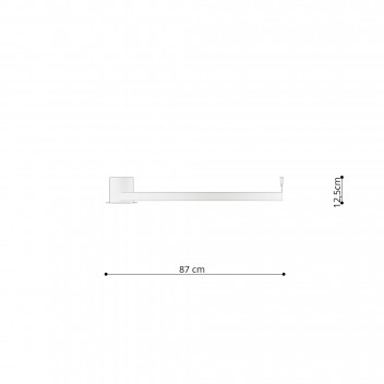 Plafon RIO 78 czarny LED 3000K