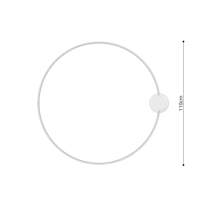 Plafon RIO 110 biały LED 4000K