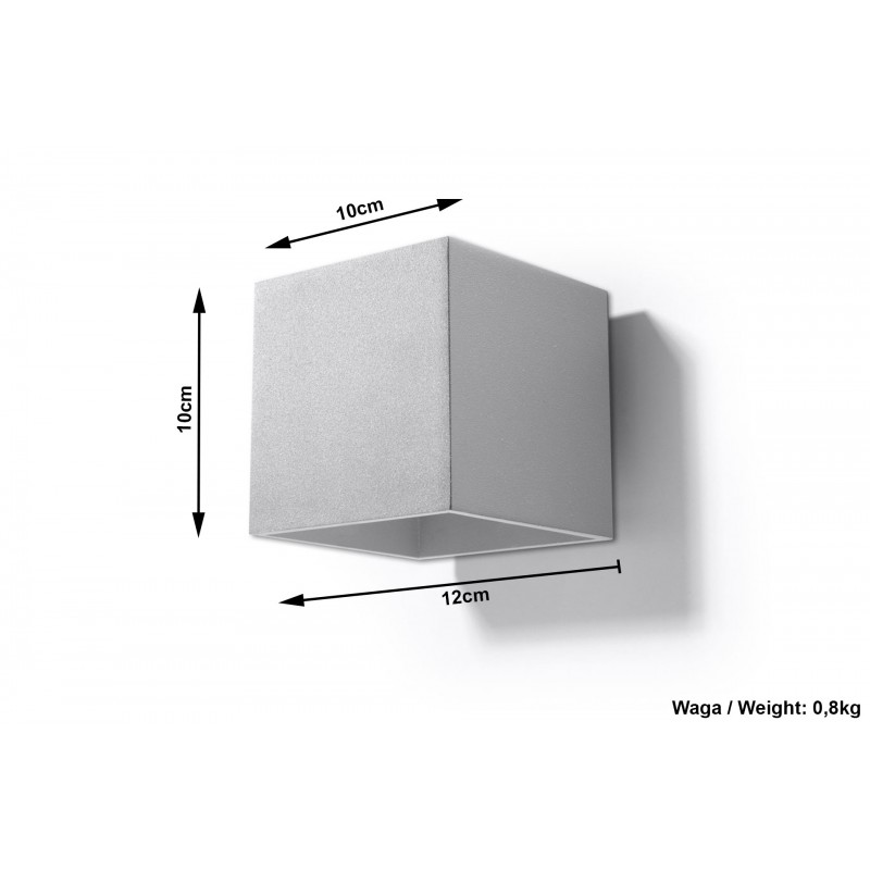 Kinkiet QUAD 1 Szary