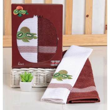 Ręcznik T Bawełna FRUTTA/T28015/F brąz. (P) 2x 50x70 kpl. 