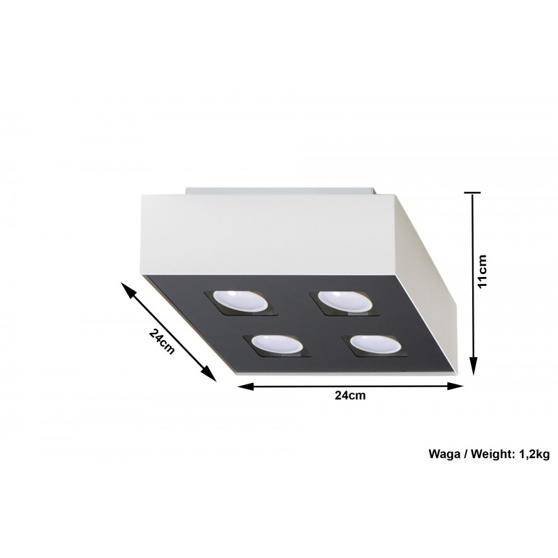 Plafon MONO 4 Biały
