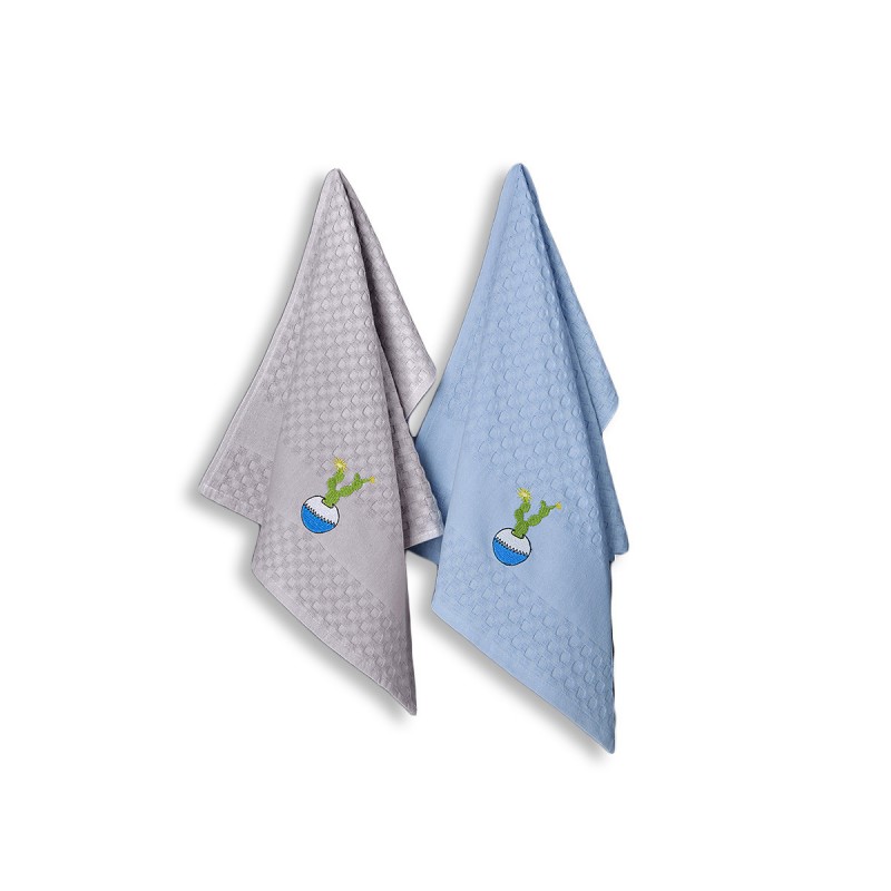 Ręcznik bawełniany waffle haft PEDRO/3481/V2/ 2x45x65 kpl. 