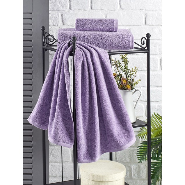 Ręcznik bawełniany frotte EFOR/3162/lilac 40x60 