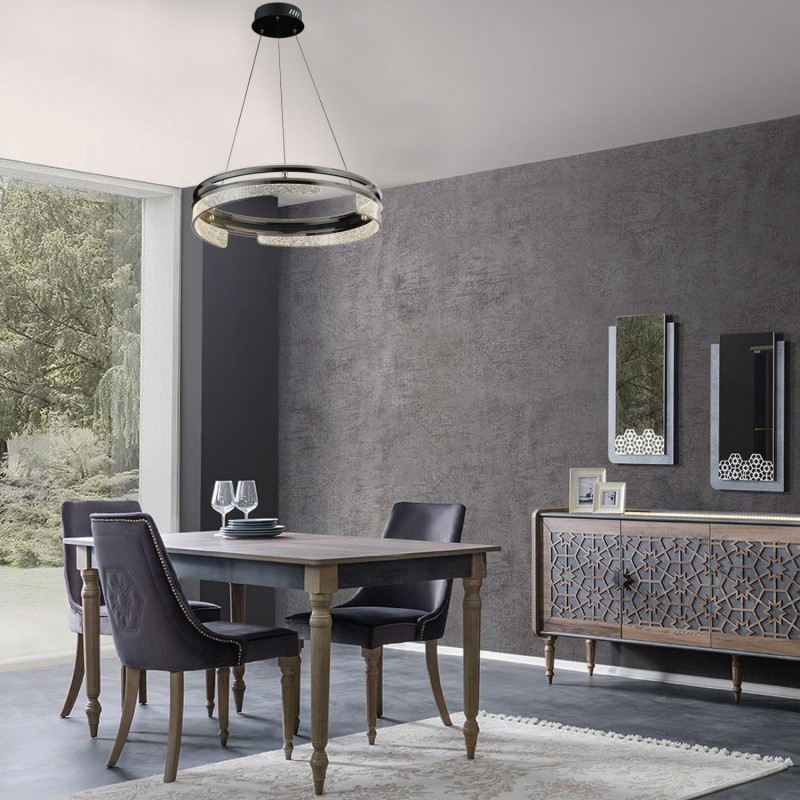 Nowoczesna lampa wisząca 1988-02-PM1-PB  salon jadalnia sypialnia