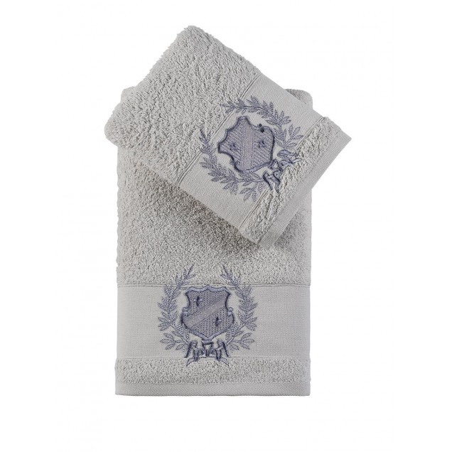 Ręcznik bawełniany frotte DAVIS/3414/beige 50x90+70x140 kpl.  - 1