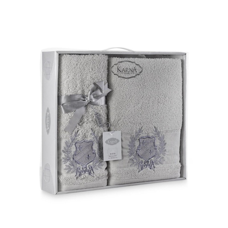 Ręcznik bawełniany frotte DAVIS/3414/beige 50x90+70x140 kpl. 