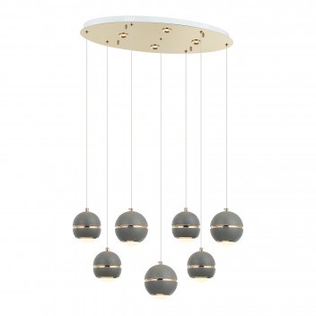 Nowoczesna lampa wisząca 2002-03-L07-FG złoty  salon jadalnia sypialnia LUCEA