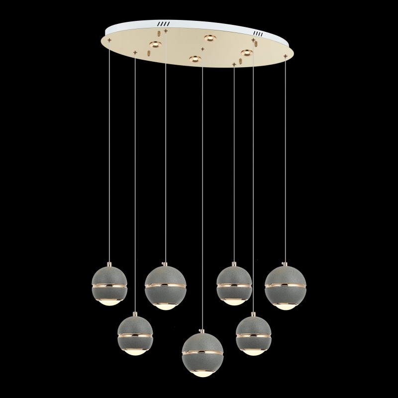 Nowoczesna lampa wisząca 2002-03-L07-FG złoty  salon jadalnia sypialnia LUCEA