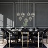 Nowoczesna lampa wisząca 2002-03-L07-FG złoty  salon jadalnia sypialnia LUCEA