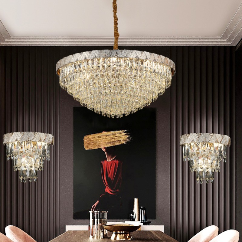 Designerska lampa ścienna kinkiet 1978-05-W03-SG salon jadalnia sypialnia LUCEA