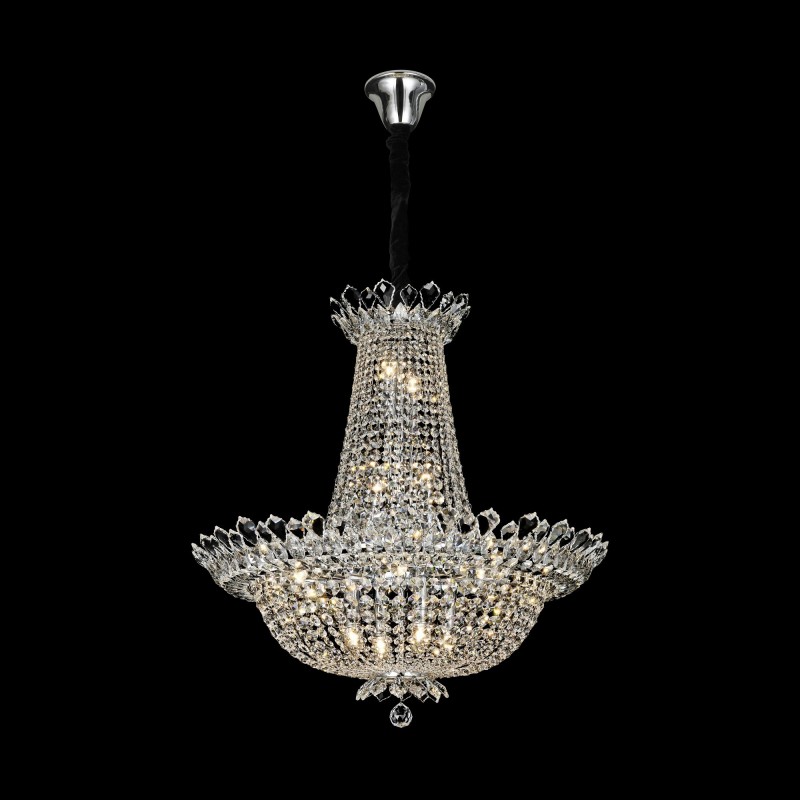 Designerska lampa wisząca 80cm 1972-01-P16-CR salon jadalnia sypialnia LUCEA