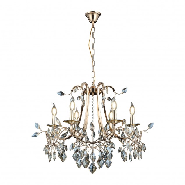 Elegancka lampa wisząca żyrandol CASTELLO 80684-01-P06-FG  salon jadalnia sypialnia LUCEA