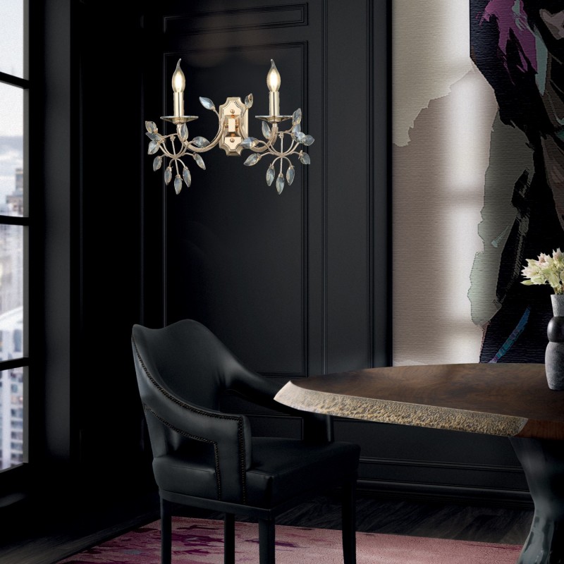 Elegancki kinkiet CASTELLO 80684-03-W02-FG  salon jadalnia sypialnia LUCEA