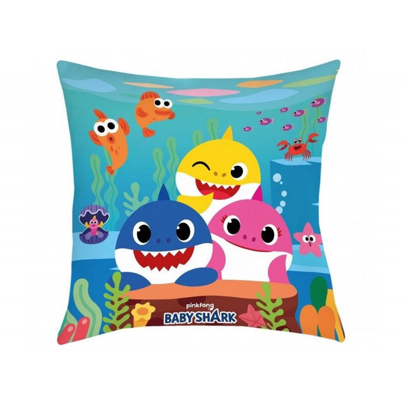 Poduszka poliester 40x40 Baby Shark 