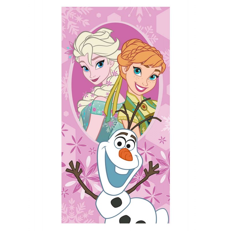 Ręcznik bawełniany 70x140 Frozen Anna i Elsa 