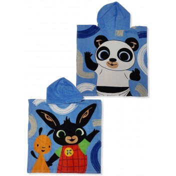 Ręcznik bawełniany ponczo z kapturem 55x110 Bing Blue 