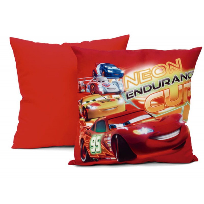 Poduszka poliester 40x40 Cars Neon czerwony 