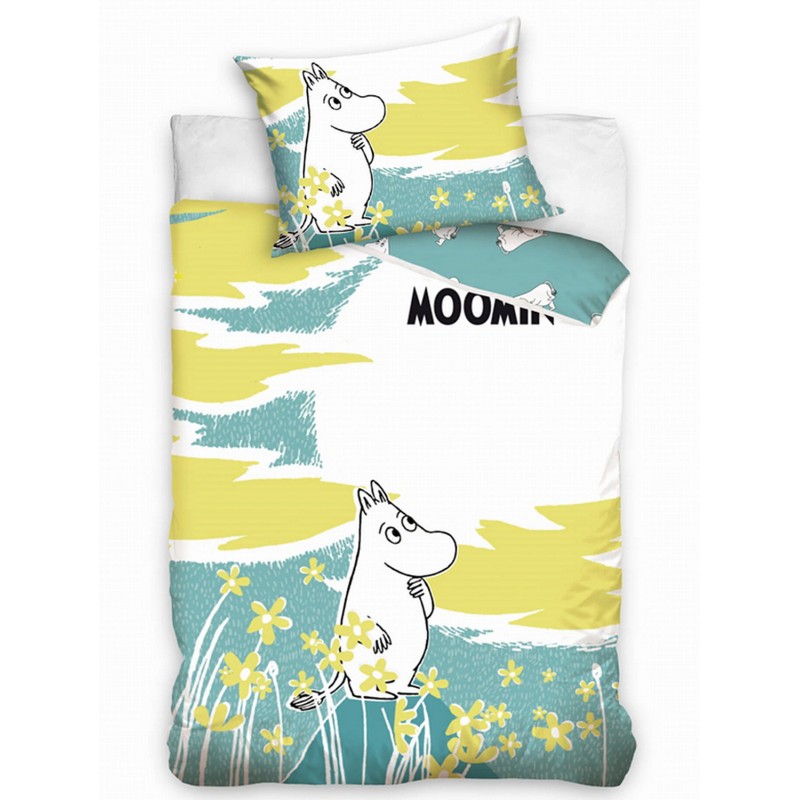 Pościel bawełna 100x135 + 40x60 Muminki 