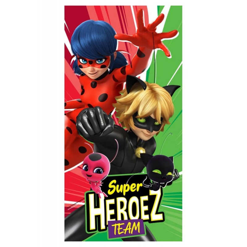 Ręcznik bawełniany 70x140 Biedronka i Czarny Kot 