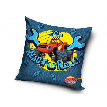 Poduszka poliester 40x40 Blaze i Megamaszyny jeans 