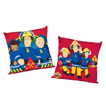 Poduszka bawełna 40x40 Strażak Sam red 