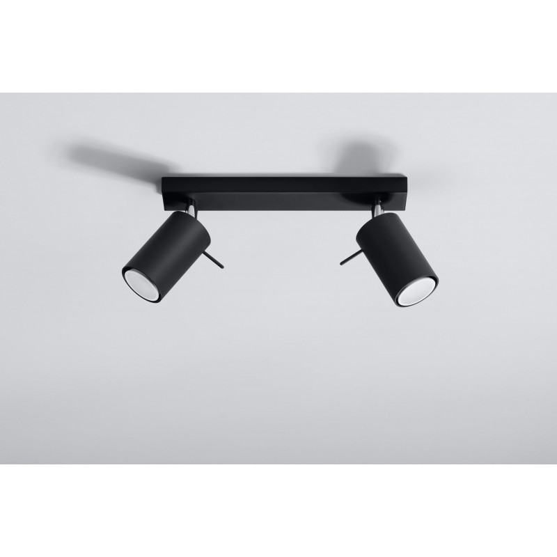 Plafon RING 2 Czarny