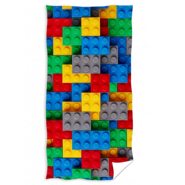 Ręcznik bawełniany 70x140 Klocki Lego 
