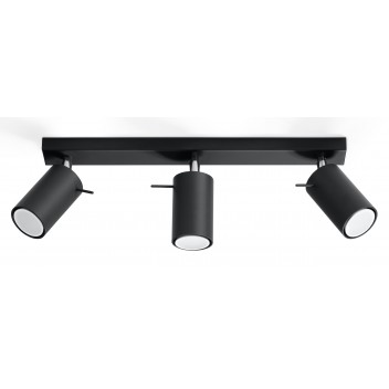 Plafon RING 3L Czarny