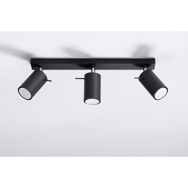 Plafon RING 3L Czarny