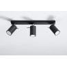 Plafon RING 3L Czarny