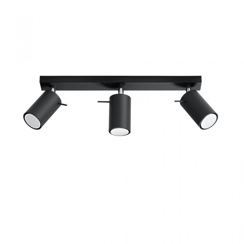 Plafon RING 3L Czarny