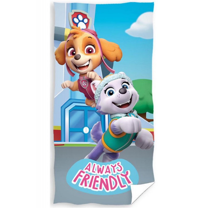Ręcznik bawełniany 70x140 Psi Patrol Skye i Everest 