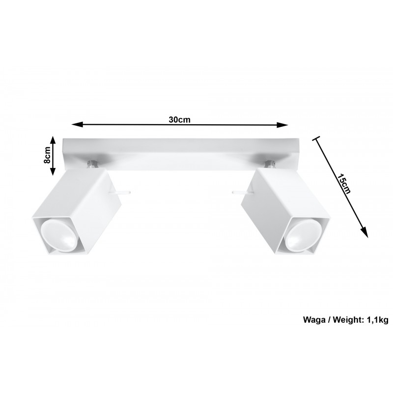 Plafon MERIDA 2 Biały