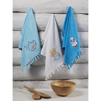 Ręcznik bawełniany haft SERVIS/2589/V1/ 3x40x60 kpl. 