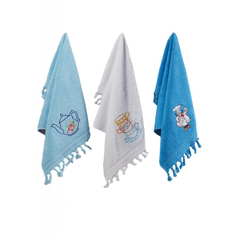 Ręcznik bawełniany haft SERVIS/2589/V1/ 3x40x60 kpl. 