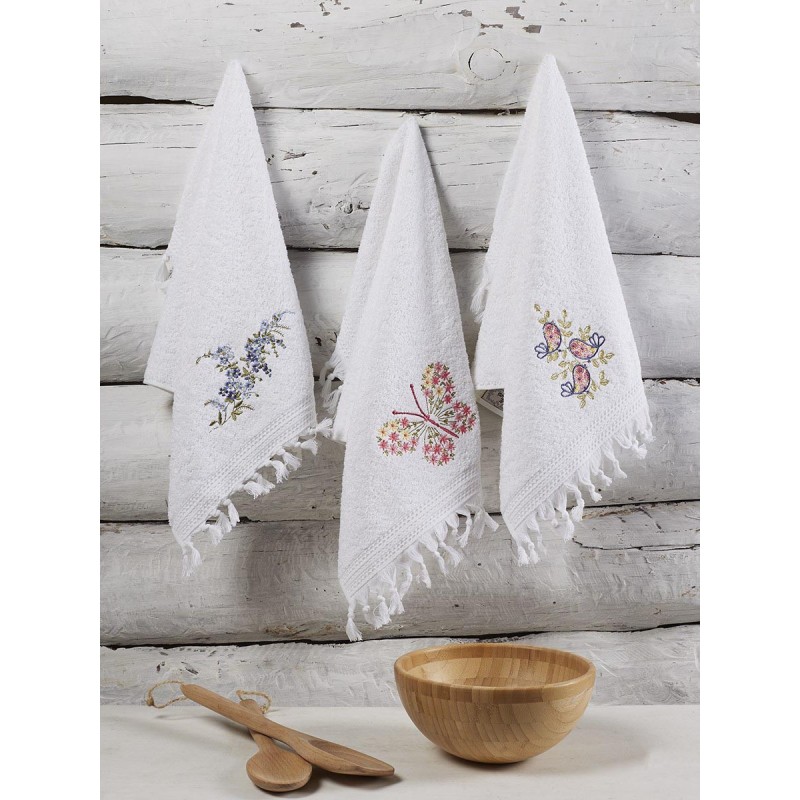 Ręcznik bawełniany haft SERVIS/2589/V3/ 3x40x60 kpl. 