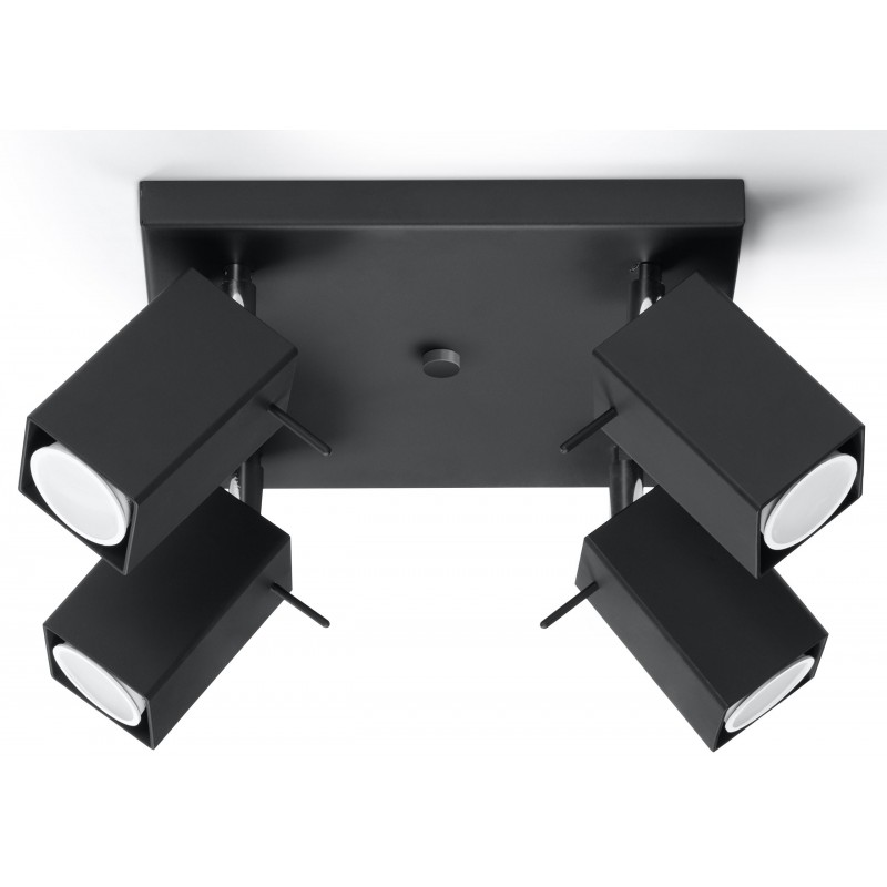 Plafon MERIDA 4 Czarny