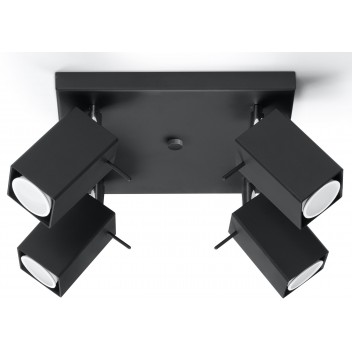 Plafon MERIDA 4 Czarny