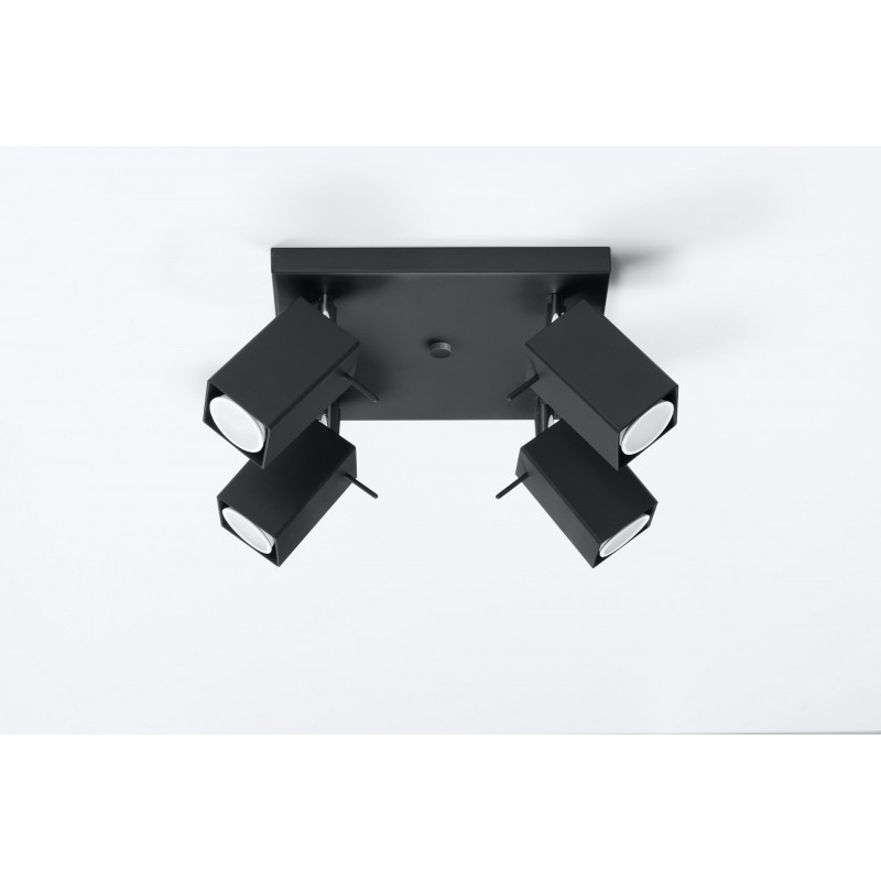 Plafon MERIDA 4 Czarny